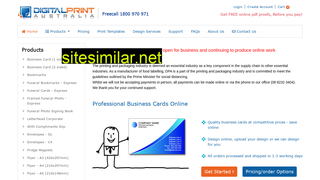 businesscardsonline.net.au alternative sites