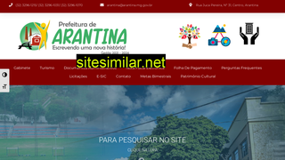 arantina.mg.gov.br alternative sites