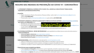 cartorio1saomateus.com.br alternative sites