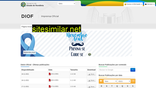 diof.ro.gov.br alternative sites