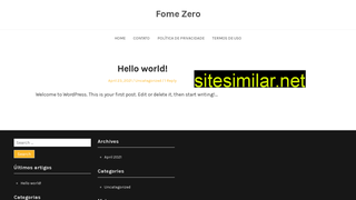 fomezero.org.br alternative sites