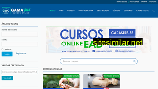 gamawebcursos.com.br alternative sites