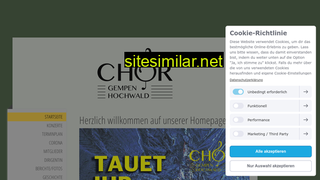 chorgempenhochwald.ch alternative sites