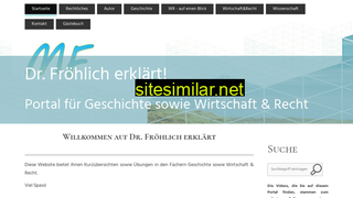 dr-froehlich-erklaert.ch alternative sites
