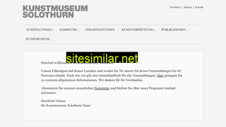 kunstmuseum-so.ch alternative sites
