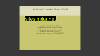 lenz-invest.ch alternative sites