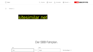 sbb.ch alternative sites