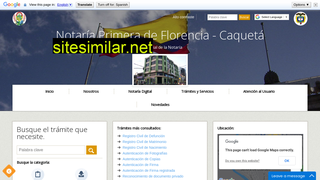 notaria1florencia.com.co alternative sites