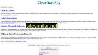 cleardarksky.com alternative sites