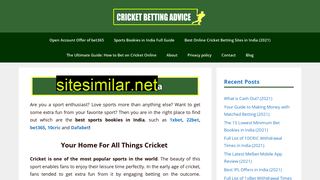 cricketbettingadvice.com alternative sites