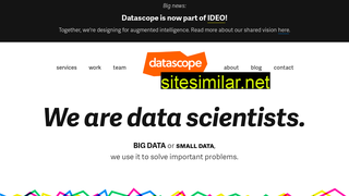 datascopeanalytics.com alternative sites