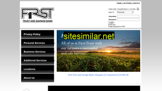 firsttrustsavings.com alternative sites