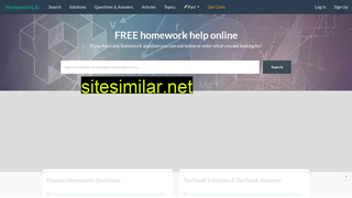 homeworklib.com alternative sites