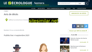 lenecrologue.com alternative sites