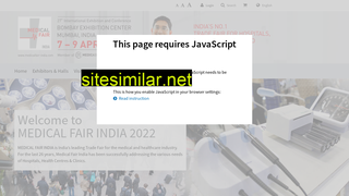 medicalfair-india.com alternative sites