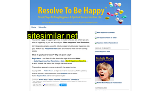 resolvetobehappy.com alternative sites