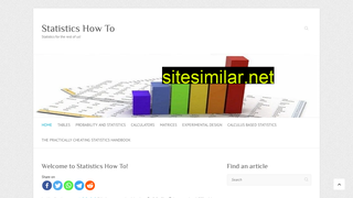 statisticshowto.com alternative sites