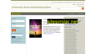universitypressscholarship.com alternative sites