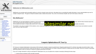 wikiresolve.com alternative sites