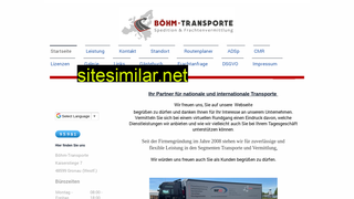 boehm-transporte.de alternative sites