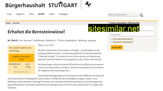 buergerhaushalt-stuttgart.de alternative sites