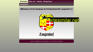 dorfgemeinschaft-langendorf.de alternative sites