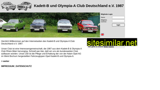 kadett-b-und-olympia-a-club.de alternative sites