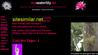 mywaterlily.de alternative sites