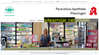 paracelsus-apotheke-plieningen.de alternative sites