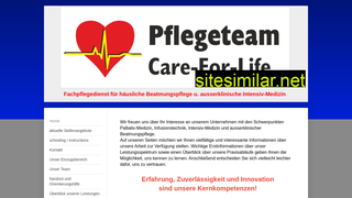 pflegeteam-care-for-life.de alternative sites