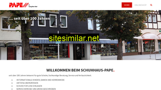 schuhhaus-pape.de alternative sites