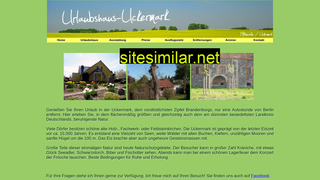 urlaubshaus-uckermark.de alternative sites