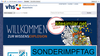 vhs-rosenheim.de alternative sites