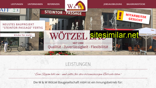 woetzel-bau.de alternative sites