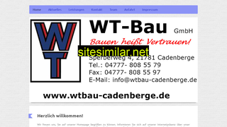 wtbau-cadenberge.de alternative sites