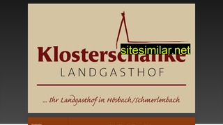 klosterschänke-schmerlenbach.de alternative sites
