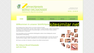 zahnarzt-orlamuender.de alternative sites