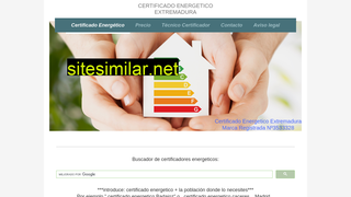 certificadoenergeticoextremadura.es alternative sites