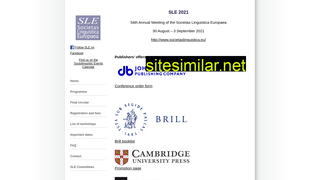 sle2021.eu alternative sites