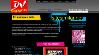 dvspectacles.fr alternative sites