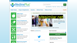 medlineplus.gov alternative sites