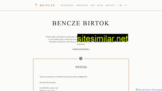 benczebirtok.hu alternative sites