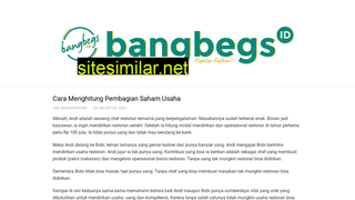bangbegs.id alternative sites