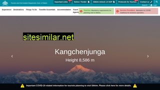 sikkimtourism.gov.in alternative sites