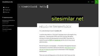 timwhitlock.info alternative sites