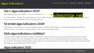 Top 100 similar websites like algas-kalkulators.lv and competitors