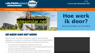 deweekvanhetwerk.nl alternative sites