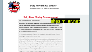 bullypaws.org alternative sites