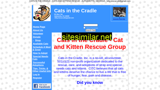 catsinthecradlerescue.org alternative sites