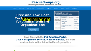 rescuegroups.org alternative sites